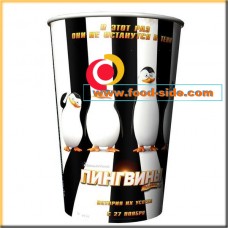 Стаканы попкорн V46, мультфильм «Пингвины Мадагаскара»